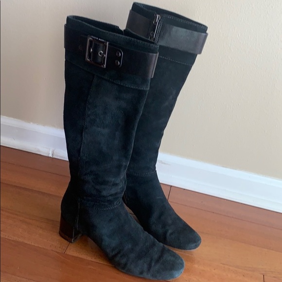 Tory Burch Shoes - Tory Burch black suede boots 9